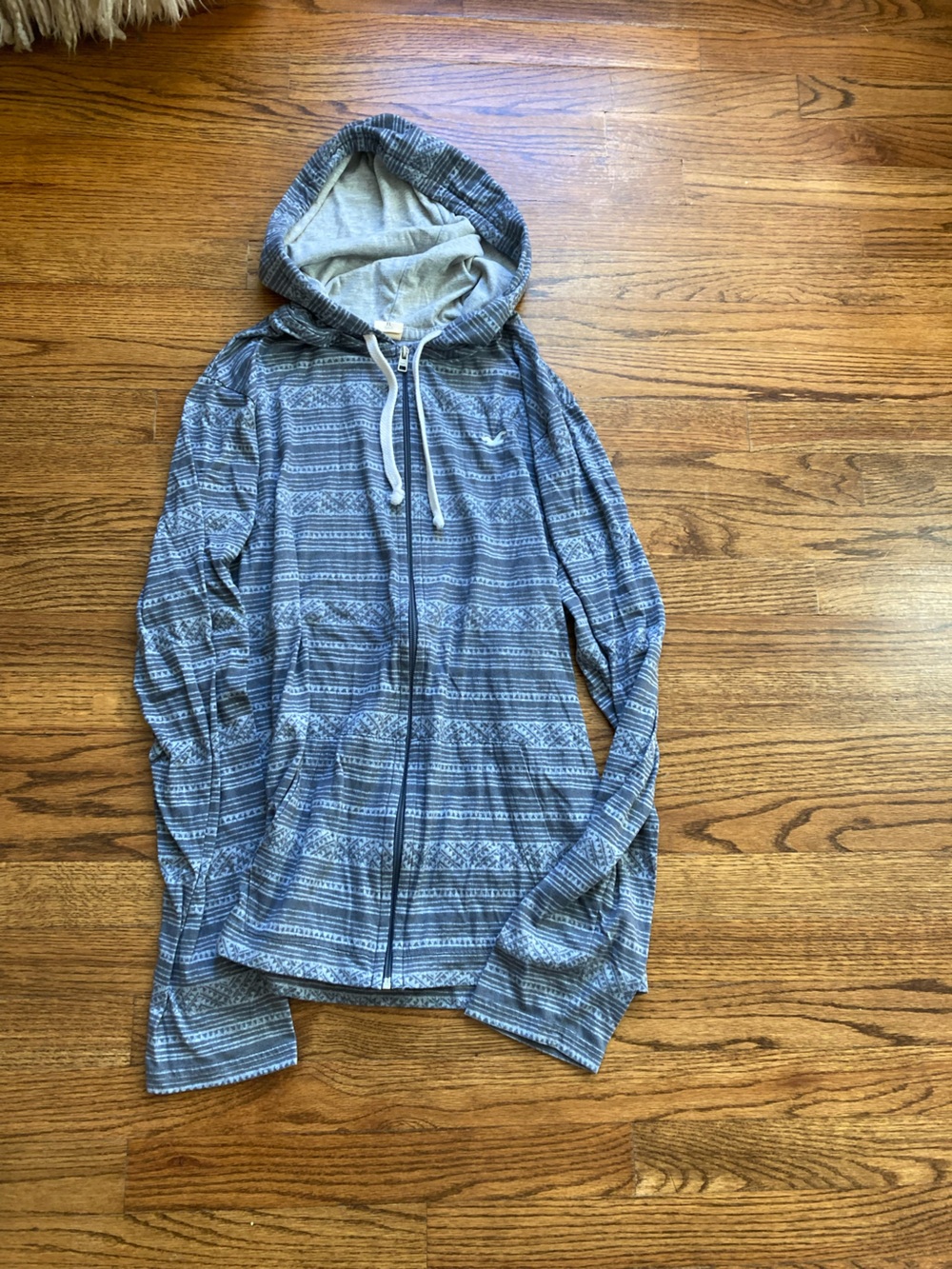 American eagle lightweight vintage zip hoodie